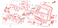 ACHTERKLEP voor Honda CR-V DIESEL EXECUTIVE 5 deuren 6-versnellings handgeschakelde versnellingsbak 2005