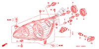 KOPLAMP voor Honda CR-V DIESEL EXECUTIVE 5 deuren 6-versnellings handgeschakelde versnellingsbak 2005
