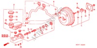 REM HOOFDCILINDER/ HOOFDSPANNING(LH) voor Honda CR-V DIESEL LS 5 deuren 6-versnellings handgeschakelde versnellingsbak 2005