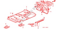 VLOERMAT voor Honda CR-V DIESEL SE 5 deuren 6-versnellings handgeschakelde versnellingsbak 2005