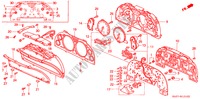 COMBINATIEMETER (KOMPONENTEN) voor Honda NSX NSX 2 deuren 5-versnellings handgeschakelde versnellingsbak 1992