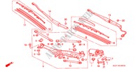 VOOR RUITESPROEIER (LH) voor Honda NSX NSX 2 deuren 5-versnellings handgeschakelde versnellingsbak 1994