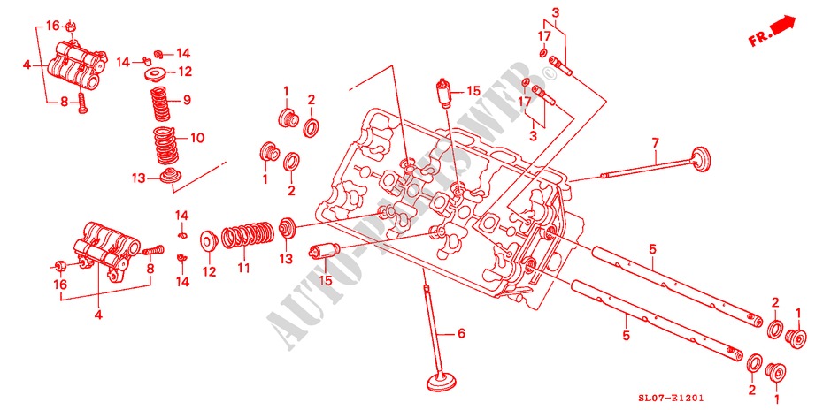 KLEP/ZWAAI ARM(ACHTER) voor Honda NSX NSX 2 deuren 4-traps automatische versnellingsbak 1991