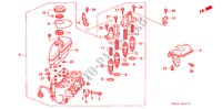 ABS MODULATOR(LH) voor Honda ACCORD COUPE 2.0I 2 deuren 5-versnellings handgeschakelde versnellingsbak 1993