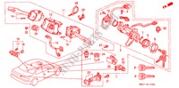 COMBINATIESCHAKELAAR voor Honda ACCORD COUPE 2.0I 2 deuren 4-traps automatische versnellingsbak 1993