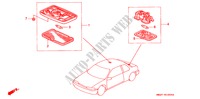 INTERIEUR VERLICHTING voor Honda ACCORD COUPE 2.0I 2 deuren 4-traps automatische versnellingsbak 1993