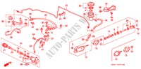 KOPPELING HOOFDCILINDER (LH) voor Honda ACCORD COUPE 2.0I 2 deuren 4-traps automatische versnellingsbak 1993