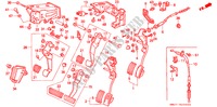 PEDAAL(LH) voor Honda ACCORD COUPE 2.0I 2 deuren 5-versnellings handgeschakelde versnellingsbak 1992