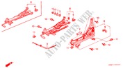 V. ZITTING COMPONENTEN (L.) voor Honda ACCORD COUPE 2.0I 2 deuren 5-versnellings handgeschakelde versnellingsbak 1993