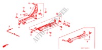V. ZITTING COMPONENTEN (R.) voor Honda ACCORD COUPE 2.0I 2 deuren 4-traps automatische versnellingsbak 1992