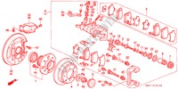 ACHTER REM(SCHIJF)(2WS) voor Honda ACCORD 2.2I 4 deuren 4-traps automatische versnellingsbak 1990