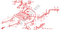 BRANDSTOF TANK(CARBURATEUR)(1) voor Honda ACCORD DX 4 deuren 4-traps automatische versnellingsbak 1990