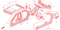CHASSIS STRUKTUUR(BUITEN PANEEL) voor Honda ACCORD 2.2I 4 deuren 5-versnellings handgeschakelde versnellingsbak 1990