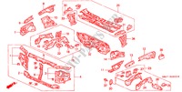 CHASSIS STRUKTUUR(VOOR SCHOT) voor Honda ACCORD 2.2I 4 deuren 4-traps automatische versnellingsbak 1990