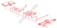GEREEDSCHAP/KRIK voor Honda ACCORD DX 4 deuren 4-traps automatische versnellingsbak 1990