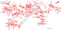 INSTRUMENTEN AFWERKING(RH) voor Honda ACCORD 2.0 4 deuren 4-traps automatische versnellingsbak 1990
