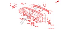 INSTRUMENTEN PANEEL(LH) voor Honda ACCORD 2.0 4 deuren 5-versnellings handgeschakelde versnellingsbak 1991
