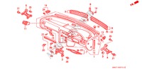 INSTRUMENTEN PANEEL(RH) voor Honda ACCORD 2.2I 4 deuren 4-traps automatische versnellingsbak 1990