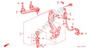 KNOKKEL voor Honda ACCORD 2.0I 4 deuren 4-traps automatische versnellingsbak 1991