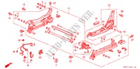 V. ZITTING COMPONENTEN (L.)(SPANNING)(1) voor Honda ACCORD 2.0 4 deuren 4-traps automatische versnellingsbak 1990
