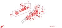 V. ZITTING COMPONENTEN (L.) voor Honda ACCORD 2.0 4 deuren 5-versnellings handgeschakelde versnellingsbak 1990