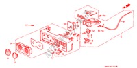 VERWARMING REGELAAR (TOETS TYPE) voor Honda ACCORD 2.0 4 deuren 4-traps automatische versnellingsbak 1991