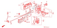 ACHTER PORTIER SLOT/BUITEN HENDEL voor Honda ACCORD 2.0 4 deuren 5-versnellings handgeschakelde versnellingsbak 1992