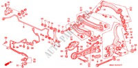 ACHTER STABILISATOR/ ACHTER ONDER ARM(2WS) voor Honda ACCORD 2.2I 4 deuren 4-traps automatische versnellingsbak 1993