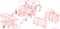 ACHTER ZITTING(1) voor Honda ACCORD 2.0 4 deuren 4-traps automatische versnellingsbak 1993