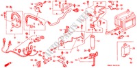 AIRCONDITIONER (SLANGEN/PIJPEN)(RH) voor Honda ACCORD 2.0I 4 deuren 5-versnellings handgeschakelde versnellingsbak 1993