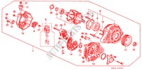GENERATOR(DENSO)(2) voor Honda ACCORD 2.0I 4 deuren 5-versnellings handgeschakelde versnellingsbak 1993