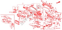 INSTRUMENTEN AFWERKING(LH) voor Honda ACCORD 2.0I 4 deuren 5-versnellings handgeschakelde versnellingsbak 1993