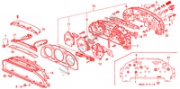 METER KOMPONENTEN(DENSO) voor Honda ACCORD 2.0I 4 deuren 5-versnellings handgeschakelde versnellingsbak 1993