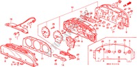 METER KOMPONENTEN(NS) voor Honda ACCORD 2.0 4 deuren 4-traps automatische versnellingsbak 1992
