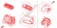 PAKKINGPAKKET/ VERSNELLINGSBAKSAMENSTEL voor Honda ACCORD 2.0I 4 deuren 4-traps automatische versnellingsbak 1993