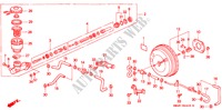REM HOOFDCILINDER/ HOOFDSPANNING voor Honda ACCORD 2.0 4 deuren 4-traps automatische versnellingsbak 1992