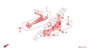 V. ZITTING COMPONENTEN (L.) voor Honda ACCORD 2.2I 4 deuren 4-traps automatische versnellingsbak 1993