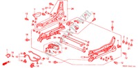 V. ZITTING COMPONENTEN (R.)(SPANNING)(1) voor Honda ACCORD 2.2I 4 deuren 5-versnellings handgeschakelde versnellingsbak 1992