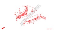 V. ZITTING COMPONENTEN (R.) voor Honda ACCORD 2.0 4 deuren 4-traps automatische versnellingsbak 1993