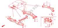 VOOR BALK/ACHTER BALK voor Honda ACCORD 2.0I 4 deuren 4-traps automatische versnellingsbak 1993