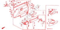 VOOR PORTIER VOERING voor Honda ACCORD 2.2I 4 deuren 4-traps automatische versnellingsbak 1993
