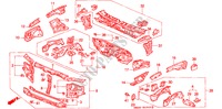 VOOR SCHOT/DASHBOARD voor Honda ACCORD 2.0I 4 deuren 5-versnellings handgeschakelde versnellingsbak 1992
