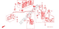 VOORPORTIER SLOT/BUITEN HENDEL voor Honda ACCORD 2.0 4 deuren 4-traps automatische versnellingsbak 1993