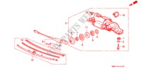 ACHTER WISSER voor Honda ACCORD WAGON 2.2LXI 5 deuren 4-traps automatische versnellingsbak 1992