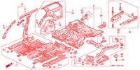 CHASSIS STRUKTUUR(BINNEN PANEEL) voor Honda ACCORD WAGON 2.2LXI 5 deuren 5-versnellings handgeschakelde versnellingsbak 1993
