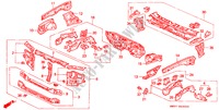 CHASSIS STRUKTUUR(VOOR SCHOT) voor Honda ACCORD WAGON 2.2I 5 deuren 4-traps automatische versnellingsbak 1993