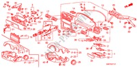 INSTRUMENTEN AFWERKING(RH) voor Honda ACCORD WAGON 2.2I 5 deuren 5-versnellings handgeschakelde versnellingsbak 1991