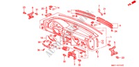INSTRUMENTEN PANEEL(LH) voor Honda ACCORD WAGON 2.0I 5 deuren 5-versnellings handgeschakelde versnellingsbak 1993