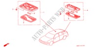 INTERIEUR VERLICHTING voor Honda ACCORD WAGON 2.2I 5 deuren 4-traps automatische versnellingsbak 1993