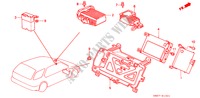 RELAIS/BEDIENINGSEENNEID voor Honda ACCORD WAGON 2.2I 5 deuren 4-traps automatische versnellingsbak 1993